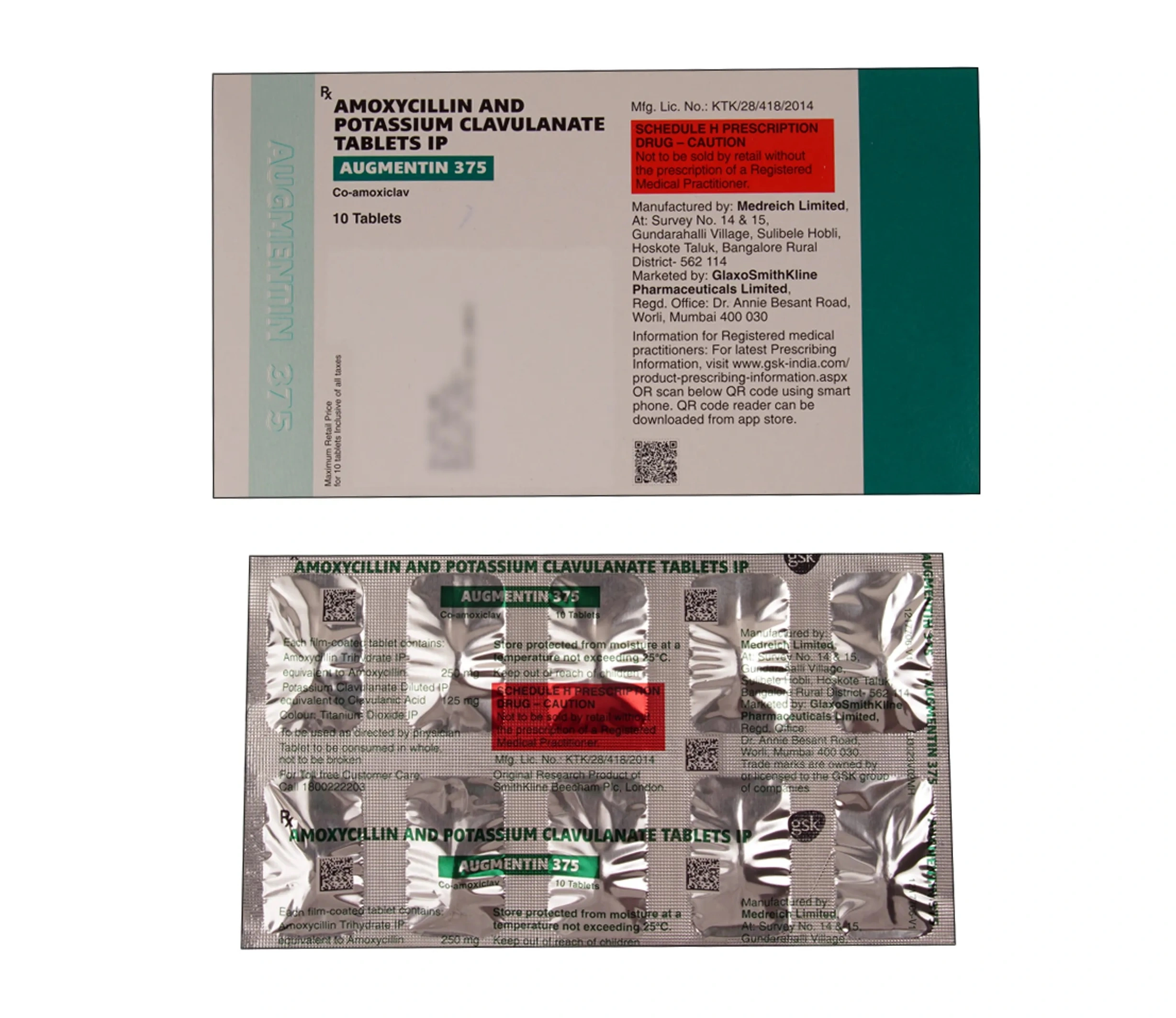 Augmentine-375 Augmentin 375