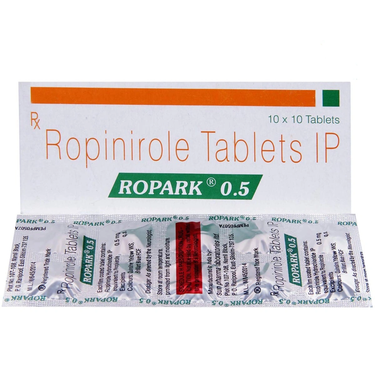 Ropark-0.5 Ropark, Ropinirole